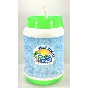 Ocean Breeze Waterpark Team Member 64oz Mug with Lid and Straw
